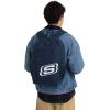 Skechers 365 Central Travel Backpack for Women & Men, College Backpack, Laptop Bag, Multipurpose Back Pack & Book Bag (Grey)(Navy & White)