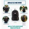 Skechers 365 Essential Travel Backpack for Women & Men, College Backpack, Laptop Bag, Multipurpose Back Pack & Book Bag (Black & White)(Black & White)