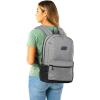 Skechers 365 Essential Travel Backpack for Women & Men, College Backpack, Laptop Bag, Multipurpose Back Pack & Book Bag (Black & White)(Grey)