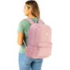 Skechers 365 Essential Travel Backpack for Women & Men, College Backpack, Laptop Bag, Multipurpose Back Pack & Book Bag (Black & White)(Lotus & White)