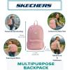 Skechers 365 Essential Travel Backpack for Women & Men, College Backpack, Laptop Bag, Multipurpose Back Pack & Book Bag (Black & White)(Lotus & White)