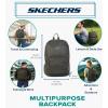 Skechers 365 Essential Travel Backpack for Women & Men, College Backpack, Laptop Bag, Multipurpose Back Pack & Book Bag (Black & White)(Olive)