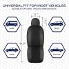 Skechers Air-Cooled Memory Foam Seat Covers,Mesh Thick Car Seat Covers,Piping Leather Car Seat Covers Front Seats,Airbag Compatible,Automotive Comfort Universal FitMost Cars,Vans,Truck,SUV,Black(Black and Grey)