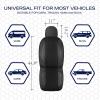 Skechers Air-Cooled Memory Foam Seat Covers,Mesh Thick Car Seat Covers,Piping Leather Car Seat Covers Front Seats,Airbag Compatible,Automotive Comfort Universal FitMost Cars,Vans,Truck,SUV,Black(Black and Black)
