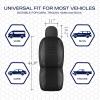 Skechers Air-Cooled Memory Foam Seat Covers,Mesh Thick Car Seat Covers,Piping Leather Car Seat Covers Front Seats,Airbag Compatible,Automotive Comfort Universal FitMost Cars,Vans,Truck,SUV,Black(Black and Beige)