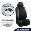 Skechers Air-Cooled Memory Foam Seat Covers,Mesh Thick Car Seat Covers,Piping Leather Car Seat Covers Front Seats,Airbag Compatible,Automotive Comfort Universal FitMost Cars,Vans,Truck,SUV,Black(Black and BLue)