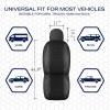 Skechers Air-Cooled Memory Foam Seat Covers,Mesh Thick Car Seat Covers,Piping Leather Car Seat Covers Front Seats,Airbag Compatible,Automotive Comfort Universal FitMost Cars,Vans,Truck,SUV,Black(Black and Mint)