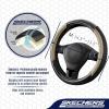 Skechers Air-Cooled Steering Wheel Cover,Leather Car Steering Wheel Cover Universal Fit 14″ 1/2-15″ Car Wheel Protector for Men Women Fit Suvs,Vans,Sedans,Car,Trucks,Black(Beige)