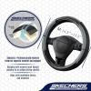 Skechers Air-Cooled Steering Wheel Cover,Leather Car Steering Wheel Cover Universal Fit 14″ 1/2-15″ Car Wheel Protector for Men Women Fit Suvs,Vans,Sedans,Car,Trucks,Black(Grey)