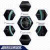 Skechers Air-Cooled Steering Wheel Cover,Leather Car Steering Wheel Cover Universal Fit 14″ 1/2-15″ Car Wheel Protector for Men Women Fit Suvs,Vans,Sedans,Car,Trucks,Black(Mint)