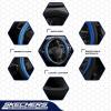 Skechers Air-Cooled Steering Wheel Cover,Leather Car Steering Wheel Cover Universal Fit 14″ 1/2-15″ Car Wheel Protector for Men Women Fit Suvs,Vans,Sedans,Car,Trucks,Black(BLue)