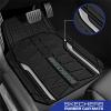 Skechers Car Floor Mats,Heavy Duty Rubber Car Mats Full Set,All Weather Floor Mats,Waterproof Trim to Fit Universal Floor Liner Car Accessories,Automotive Floor Mats for Cars Trucks SUV,Blue(Sliver)