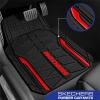 Skechers Car Floor Mats,Heavy Duty Rubber Car Mats Full Set,All Weather Floor Mats,Waterproof Trim to Fit Universal Floor Liner Car Accessories,Automotive Floor Mats for Cars Trucks SUV,Blue(Red)