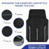 Skechers Car Floor Mats,Heavy Duty Rubber Car Mats Full Set,All Weather Floor Mats,Waterproof Trim to Fit Universal Floor Liner Car Accessories,Automotive Floor Mats for Cars Trucks SUV,Blue(Grey)