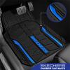 Skechers Car Floor Mats,Heavy Duty Rubber Car Mats Full Set,All Weather Floor Mats,Waterproof Trim to Fit Universal Floor Liner Car Accessories,Automotive Floor Mats for Cars Trucks SUV,Blue(Blue)