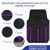 Skechers Car Floor Mats,Heavy Duty Rubber Car Mats Full Set,All Weather Floor Mats,Waterproof Trim to Fit Universal Floor Liner Car Accessories,Automotive Floor Mats for Cars Trucks SUV,Blue(Purple)