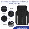 Skechers Car Floor Mats,Heavy Duty Rubber Car Mats Full Set,All Weather Floor Mats,Waterproof Trim to Fit Universal Floor Liner Car Accessories,Automotive Floor Mats for Cars Trucks SUV,Blue(Sliver)