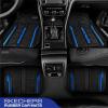 Skechers Car Floor Mats,Heavy Duty Rubber Car Mats Full Set,All Weather Floor Mats,Waterproof Trim to Fit Universal Floor Liner Car Accessories,Automotive Floor Mats for Cars Trucks SUV,Blue(Blue)