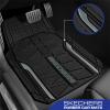 Skechers Car Floor Mats,Heavy Duty Rubber Car Mats Full Set,All Weather Floor Mats,Waterproof Trim to Fit Universal Floor Liner Car Accessories,Automotive Floor Mats for Cars Trucks SUV,Blue(Grey)