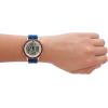 Skechers Magnolia Digital Silicone Watch for Women(Rose Gold  Navy)