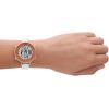 Skechers Magnolia Digital Silicone Watch for Women(Rose Gold  White)