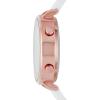 Skechers Magnolia Digital Silicone Watch for Women(Rose Gold  White)