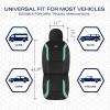 Skechers Memory Foam Car Seat Covers, Air Cool Mesh Thick Seat Covers, Car Seat Cover Full Sets, Airbag Compatible, Automotive Comfort Protection for Most Cars,Vans,Trucks, SUVs,Blue(Black and Green)