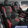 Skechers Memory Foam Car Seat Covers, Air Cool Mesh Thick Seat Covers, Car Seat Cover Full Sets, Airbag Compatible, Automotive Comfort Protection for Most Cars,Vans,Trucks, SUVs,Blue(Black and Red)