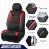 Skechers Memory Foam Car Seat Covers, Air Cool Mesh Thick Seat Covers, Car Seat Cover Full Sets, Airbag Compatible, Automotive Comfort Protection for Most Cars,Vans,Trucks, SUVs,Blue(Black and Red)
