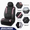 Skechers Memory Foam Car Seat Covers, Air Cool Mesh Thick Seat Covers, Car Seat Cover Full Sets, Airbag Compatible, Automotive Comfort Protection for Most Cars,Vans,Trucks, SUVs,Blue(Black and Pink)