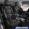 Skechers Memory Foam Car Seat Covers, Air Cool Mesh Thick Seat Covers, Car Seat Cover Full Sets, Airbag Compatible, Automotive Comfort Protection for Most Cars,Vans,Trucks, SUVs,Blue(Black&Brown)