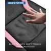 Skechers Memory Foam Car Seat Covers, Air Cool Mesh Thick Seat Covers, Car Seat Cover Full Sets, Airbag Compatible, Automotive Comfort Protection for Most Cars,Vans,Trucks, SUVs,Blue(Black&Pink)