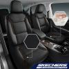 Skechers Memory Foam Car Seat Covers, Air Cool Mesh Thick Seat Covers, Car Seat Cover Full Sets, Airbag Compatible, Automotive Comfort Protection for Most Cars,Vans,Trucks, SUVs,Blue(Black and Brown)