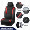 Skechers Memory Foam Car Seat Covers, Air Cool Mesh Thick Seat Covers, Car Seat Cover Full Sets, Airbag Compatible, Automotive Comfort Protection for Most Cars,Vans,Trucks, SUVs,Blue(Black&Red)
