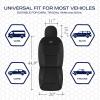 Skechers Memory Foam Car Seat Covers, Air Cool Mesh Thick Seat Covers, Car Seat Cover Full Sets, Airbag Compatible, Automotive Comfort Protection for Most Cars,Vans,Trucks, SUVs,Blue(Black and Brown)