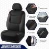 Skechers Memory Foam Car Seat Covers, Air Cool Mesh Thick Seat Covers, Car Seat Cover Full Sets, Airbag Compatible, Automotive Comfort Protection for Most Cars,Vans,Trucks, SUVs,Blue(Black&Brown)
