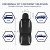 Skechers Memory Foam Car Seat Covers, Air Cool Mesh Thick Seat Covers, Car Seat Cover Full Sets, Airbag Compatible, Automotive Comfort Protection for Most Cars,Vans,Trucks, SUVs,Blue(Black and Grey)