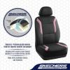 Skechers Memory Foam Car Seat Covers, Air Cool Mesh Thick Seat Covers, Car Seat Cover Full Sets, Airbag Compatible, Automotive Comfort Protection for Most Cars,Vans,Trucks, SUVs,Blue(Black and Pink)