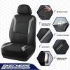 Skechers Memory Foam Car Seat Covers, Air Cool Mesh Thick Seat Covers, Car Seat Cover Full Sets, Airbag Compatible, Automotive Comfort Protection for Most Cars,Vans,Trucks, SUVs,Blue(Black and Grey)