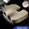 Skechers Memory Foam Seat Cushion,Office Chair Cushion for Tailbone Pain Relief,Butt Pillow for Office Chair,Car seat Cushion,Computer Desk,Long Sitting Office Workers,and Car Drivers,Black(Beige)