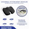 Skechers Memory Foam Seat Cushion,Office Chair Cushion for Tailbone Pain Relief,Butt Pillow for Office Chair,Car seat Cushion,Computer Desk,Long Sitting Office Workers,and Car Drivers,Black(Black)