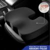 Skechers Memory Foam Seat Cushion,Office Chair Cushion for Tailbone Pain Relief,Butt Pillow for Office Chair,Car seat Cushion,Computer Desk,Long Sitting Office Workers,and Car Drivers,Black(Black)