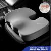 Skechers Memory Foam Seat Cushion,Office Chair Cushion for Tailbone Pain Relief,Butt Pillow for Office Chair,Car seat Cushion,Computer Desk,Long Sitting Office Workers,and Car Drivers,Black(Grey)