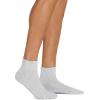 Skechers Men’s 10 Pack Cushioned Quarter Crew Socks(White/Steel Gray/Black)