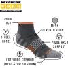 Skechers Men’s 6 Pack Work Quarter Crew Socks(Black)