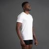 Skechers Men’s Classic Fit Crew Neck Undershirt, Tag Free T-Shirts, Lightweight Camisetas, Moisture-Wicking 6 Pack(White)