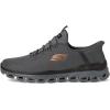 Skechers Men’s Glide-Step Noxus Hands Free Slip-in Sneaker(Charcoal/Orange)