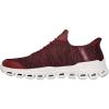 Skechers Men’s Glide-Step Zefyr Hands Free Slip-in Sneaker(Burgundy)