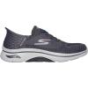 Skechers Men’s Go Walk Arch Fit 2.0-Grand Sneaker(Charcoal/Red)