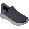 Skechers Men’s Gowalk Flex Hands Free Slip-ins Athletic Slip-on Casual Walking Shoes Sneaker(Dark Gray)